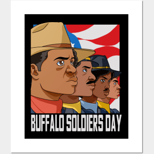 National Buffalo Soldiers Day African American July 28th Posters and Art